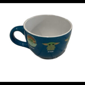 Star Wars The Mandalorian Baby Yoda 24 oz. Ceramic Mug. LNWOT